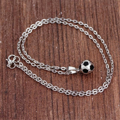 Football Necklace Hip Hop Soccer Jewelry Boys Accessories Pendant Gift