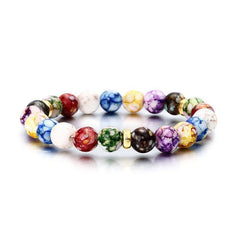 7 Chakra Reiki Healing Stone Bracelet Yoga Balance Energy Beads