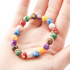7 Chakra Reiki Healing Stone Bracelet Yoga Balance Energy Beads