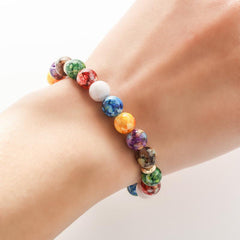 7 Chakra Reiki Healing Stone Bracelet Yoga Balance Energy Beads