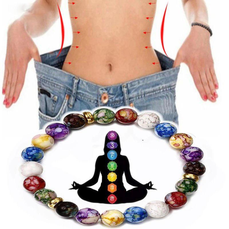 7 Chakra Reiki Healing Stone Bracelet Yoga Balance Energy Beads