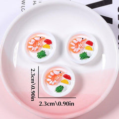 5pcs Dollhouse Breakfast Plate Set Egg And Bread Mini Food Model Ornaments