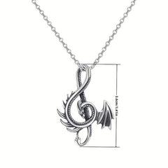 Alloy Dragon Necklace Dragon Pendant
