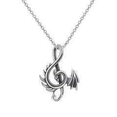 Alloy Dragon Necklace Dragon Pendant