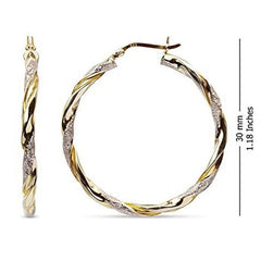 Spiral Circle Earrings Big Loop Earrings for Women