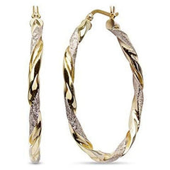 Spiral Circle Earrings Big Loop Earrings for Women