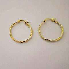 Spiral Circle Earrings Big Loop Earrings for Women
