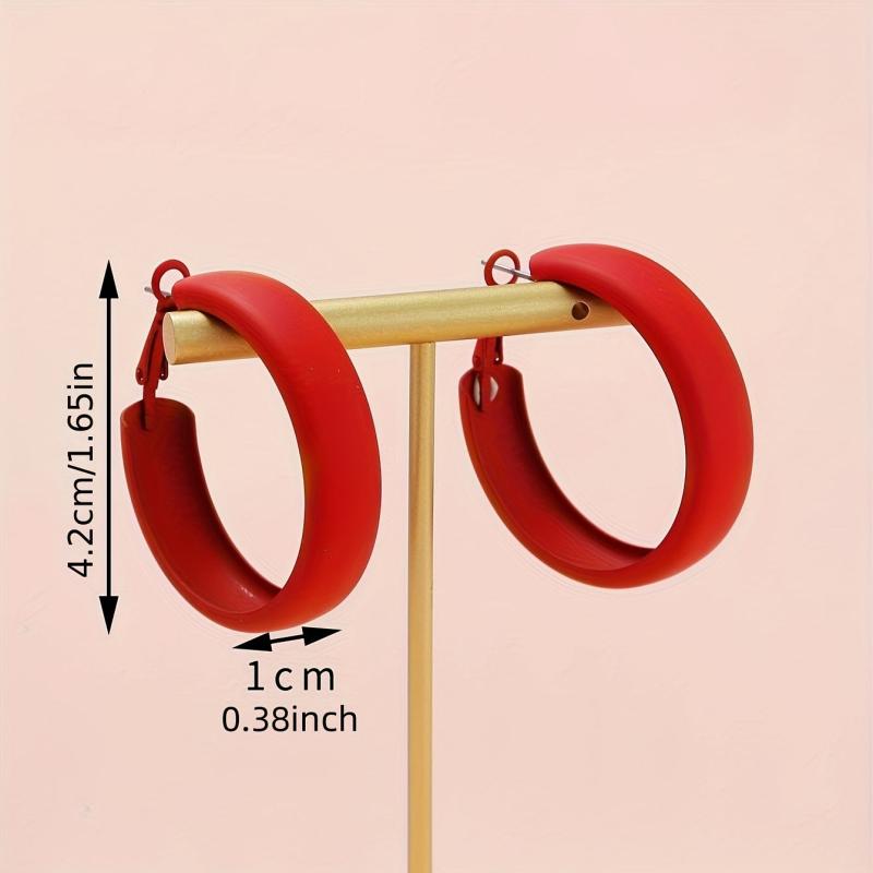 Chunky Hoop Earrings for Women Halloween Christmas Gift