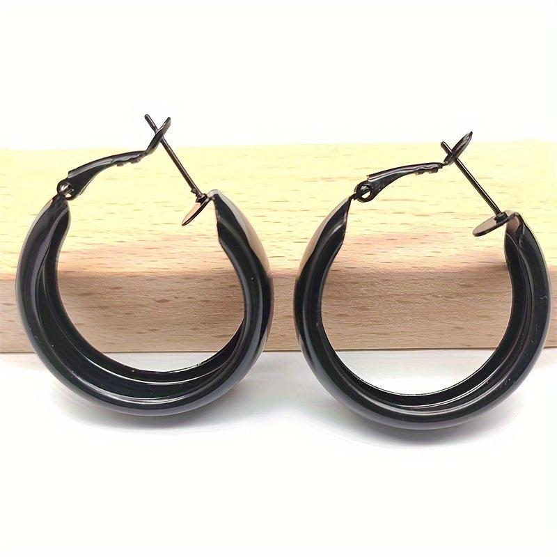 Chunky Hoop Earrings for Women Halloween Christmas Gift