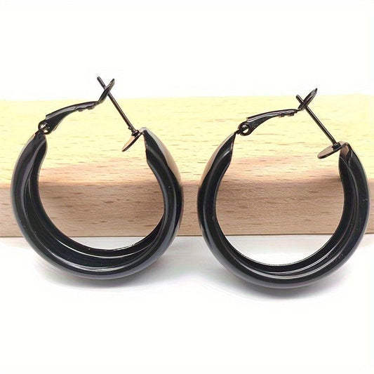 Chunky Hoop Earrings for Women Halloween Christmas Gift