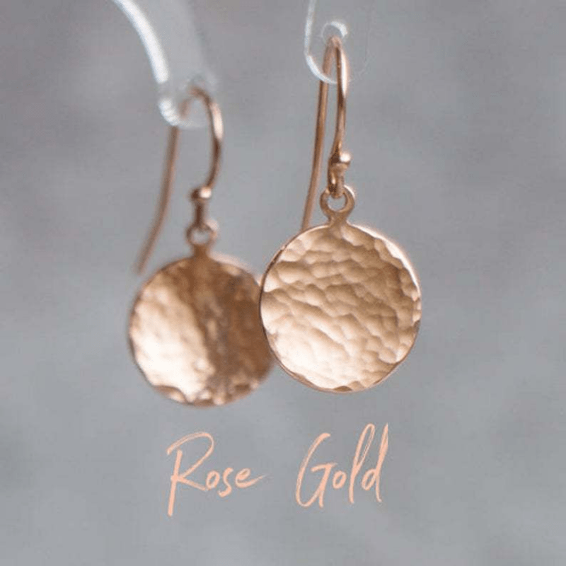 Circular Pattern Earrings Silvery Plated Vintage Ornaments