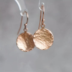Circular Pattern Earrings Silvery Plated Vintage Ornaments