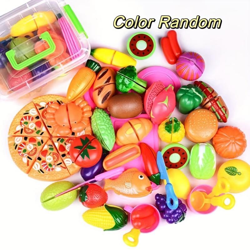 Kids Cake Fruit Cutting Toy Set with Music