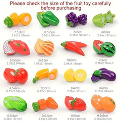 Kids Cake Fruit Cutting Toy Set with Music