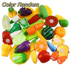 Kids Cake Fruit Cutting Toy Set with Music