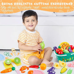 23pcs Cutting and Chopping Fruits Toy Set for Kids