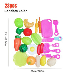 23pcs Cutting and Chopping Fruits Toy Set for Kids