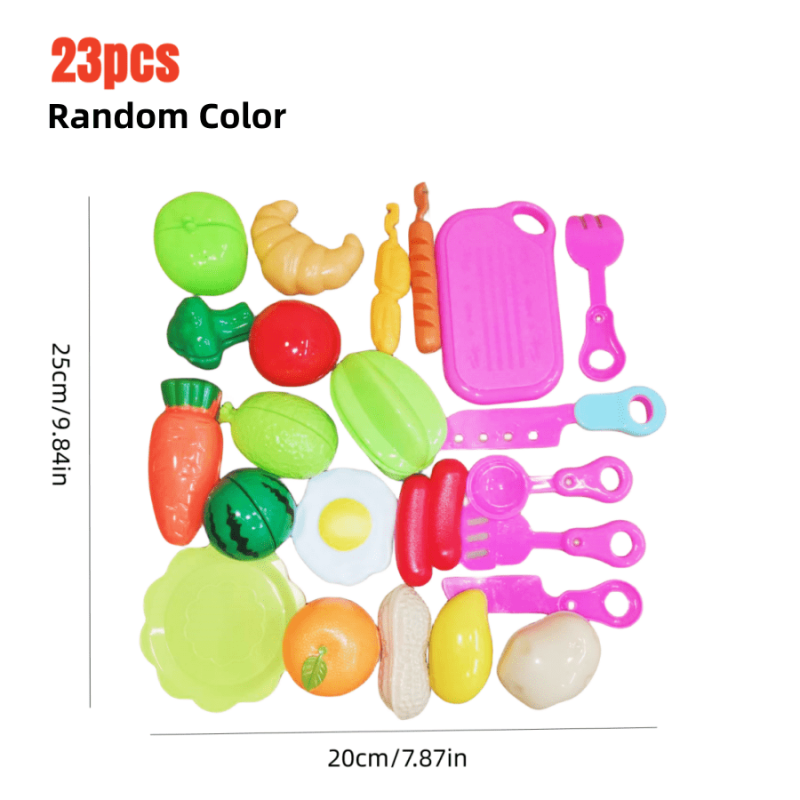23pcs Cutting and Chopping Fruits Toy Set for Kids