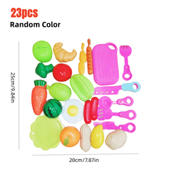 23pcs Cutting and Chopping Fruits Toy Set for Kids
