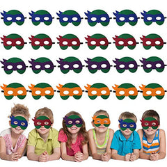 4 Pcs Turtles Mask Kids Turtles Felt Masks Party Favors Game Video Birthday