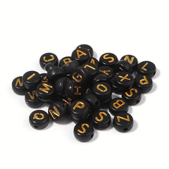 100pcs Letter Acrylic Beads for DIY Jewelry Making & Bracelet Accessories