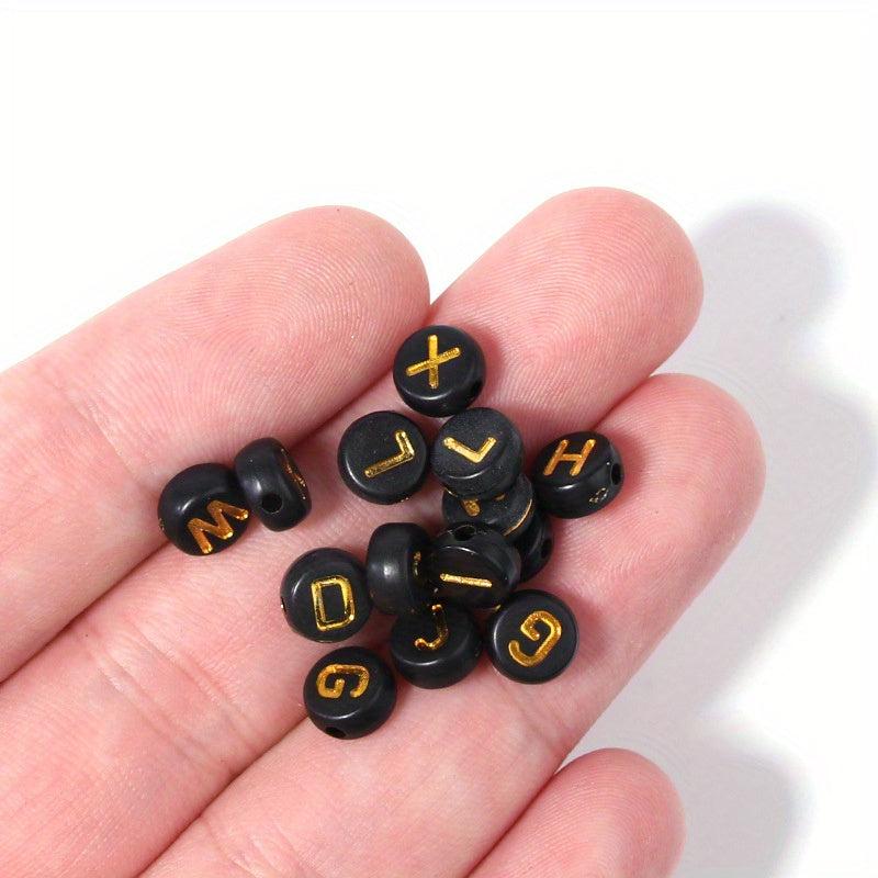 100pcs Letter Acrylic Beads for DIY Jewelry Making & Bracelet Accessories