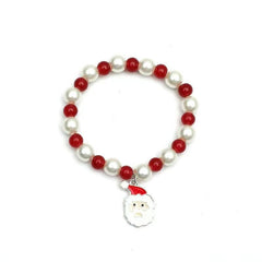 Christmas Bracelet Beaded Elk Tree & Santa Claus