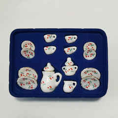 Mini Tea Set Dollhouse Pocket Ceramic Tea Set Play House Toy