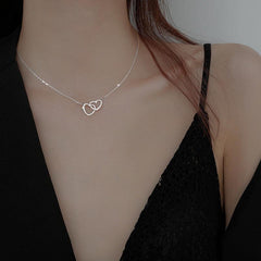 Double Heart Necklace - Symbol of Love