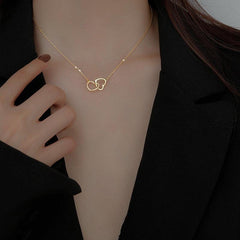 Double Heart Necklace - Symbol of Love