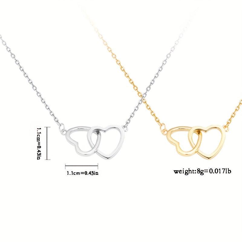 Double Heart Necklace - Symbol of Love