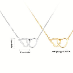 Double Heart Necklace - Symbol of Love