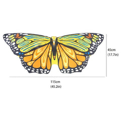Children's Butterfly Wings Purple Yellow Back Decoration