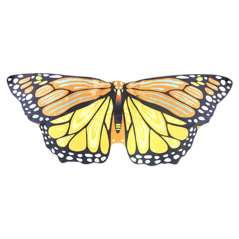 Children's Butterfly Wings Purple Yellow Back Decoration