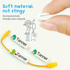 Personalized Name Ring Waterproof Shoe Bag Name Sticker