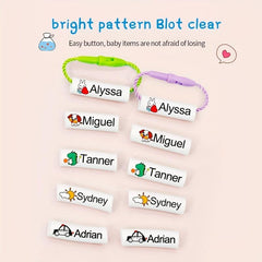 Personalized Name Ring Waterproof Shoe Bag Name Sticker