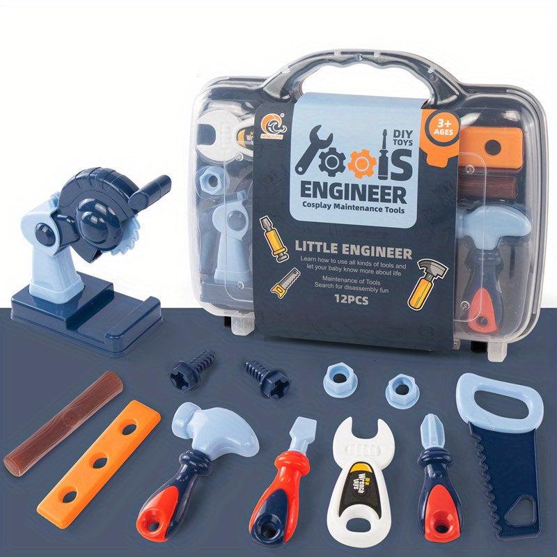 Kids Screw Repair Kit Toy Boys Play House Set Puzzle 3-6 Years Old
