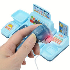 Pretend Play Calculator Cash Register Toy For Kids Gift