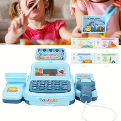 Pretend Play Calculator Cash Register Toy For Kids Gift