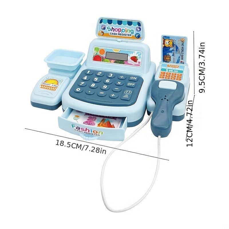 Pretend Play Calculator Cash Register Toy For Kids Gift