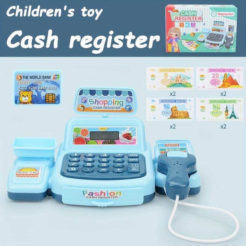 Pretend Play Calculator Cash Register Toy For Kids Gift