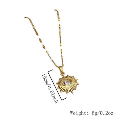 Vintage Magic Eye Pendant Necklace for Elegant Look