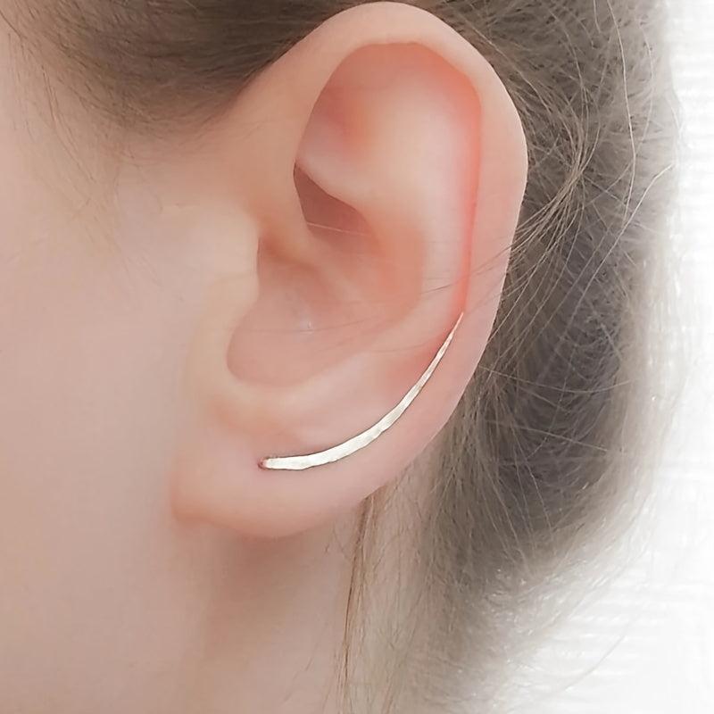 Silvery Plated Party Earrings For Women Ear Climber