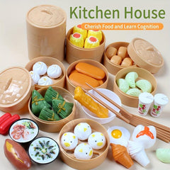 Steamed Cage Toys Children's Kitchen Cooking Set - Deep Fried Dough Sticks