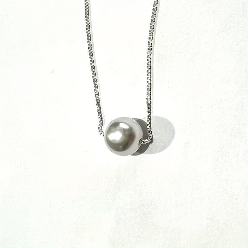 Faux Pearl Pendant Necklace Jewelry Women Necklace