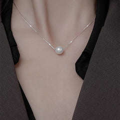 Faux Pearl Pendant Necklace Jewelry Women Necklace