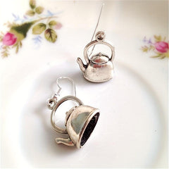 Vintage Teapot Shaped Earrings Wedding Gift