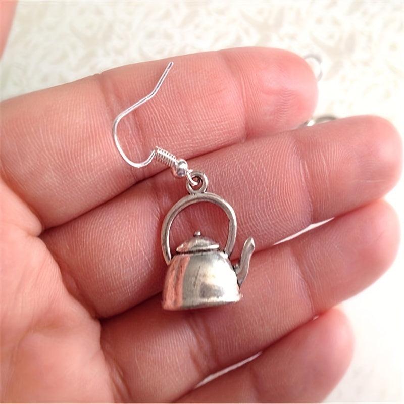 Vintage Teapot Shaped Earrings Wedding Gift