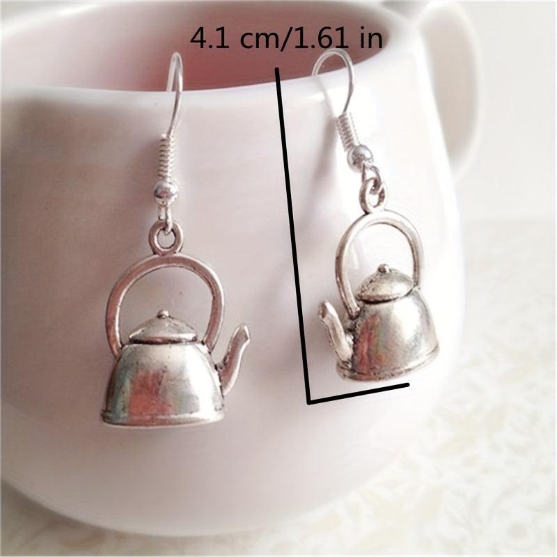 Vintage Teapot Shaped Earrings Wedding Gift