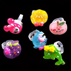 5pcs Luminous Ring Kids Toy LED Flash Finger Light Christmas Gift